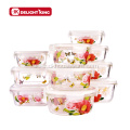 Borosilicate Glass Food Containers with Customized Decal